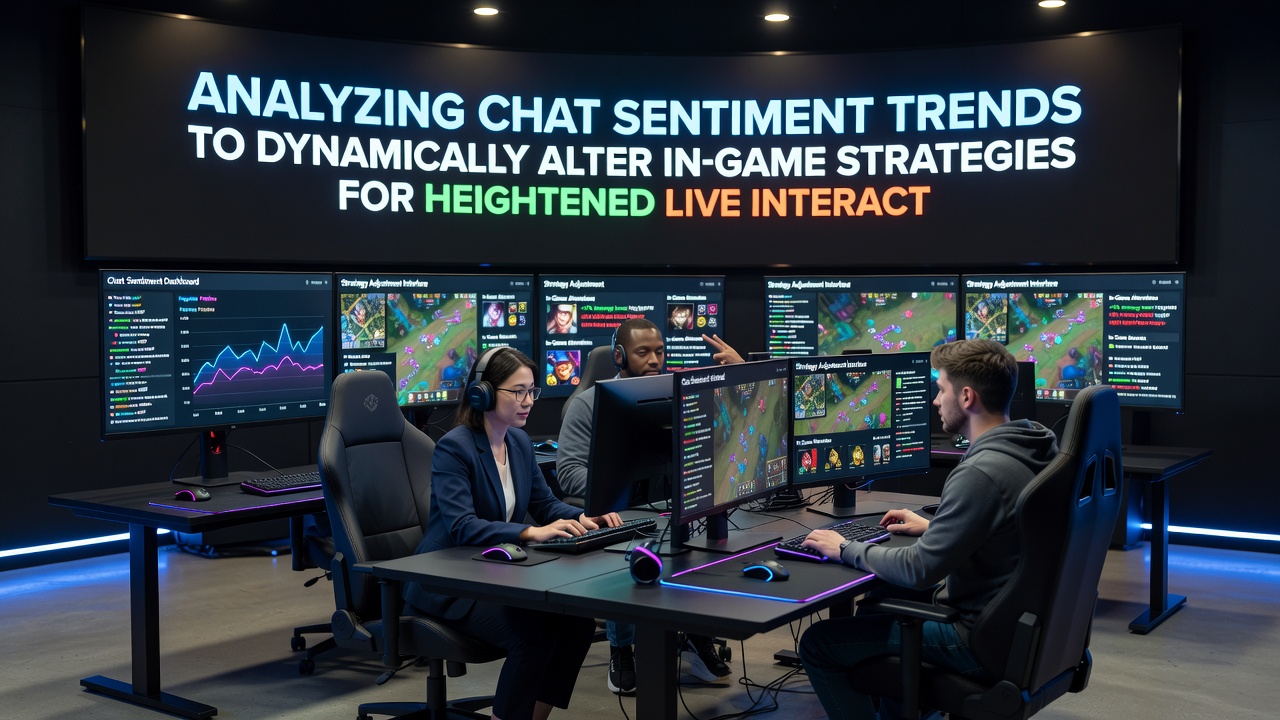 Dashboard displaying real-time chat sentiment scores overlaid on active game interface