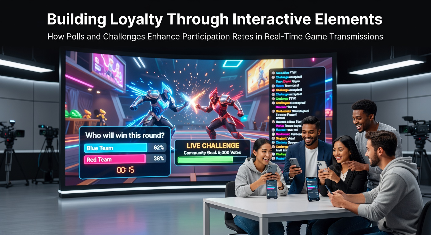 Live stream viewers engaging with an interactive poll during a competitive game broadcast